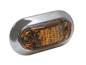 2 ovale LED-Umriss-/Markierungsleuchte, 1/2"