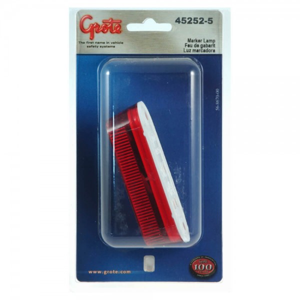 thin line single bulb clearance marker light red retail