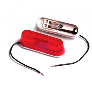thin line single bulb clearance marker light red