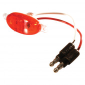 Red LED Clearance Marker Light Without Chrome Bezel.