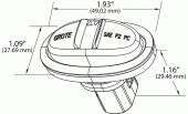 Drawing of MicroNova® LED Clearance Marker Light vignette