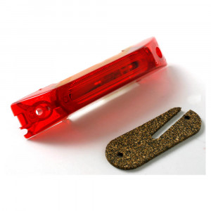turtleback thin line single bulb clearance marker lightred