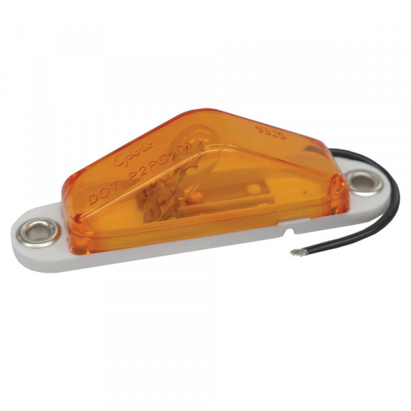 clearance marker light peak lens blunt amber cut