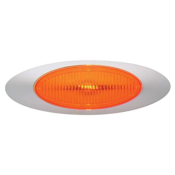 m1 series clearance marker light amber molded bezel