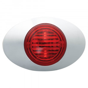 m3 series led clearance marker light red bezel bullet