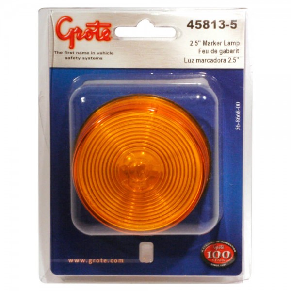 2 1/2 clearance marker light amber retail