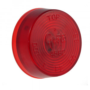 red 2" round clearance marker light