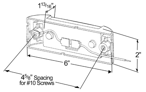 Grote product drawing - Economy Sealed Clearance Marker Light Kit