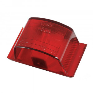 Small Square PC-Rated Clearance Marker Light, Red