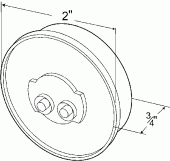 Grote product drawing - SuperNova® 2" LED Clearance Marker Light vignette