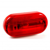 single bulb oval clearance marker light optic red