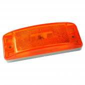 Sealed Turtleback® II Clearance/Marker Light, Built-In Reflector, Amber