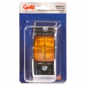 chrome armored clearance marker light amber retail