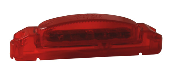 supernova thin line led clearance marker light red body