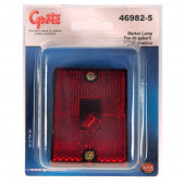 rectangular submersible clearance marker light reflector red retail
