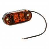 amber 2 1/2 oval led clearance marker light