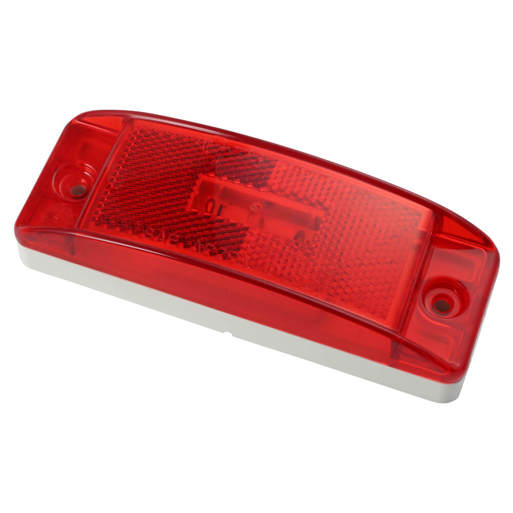 LED Clearance/Marker Light, Optic Lens, Hardwire, Red