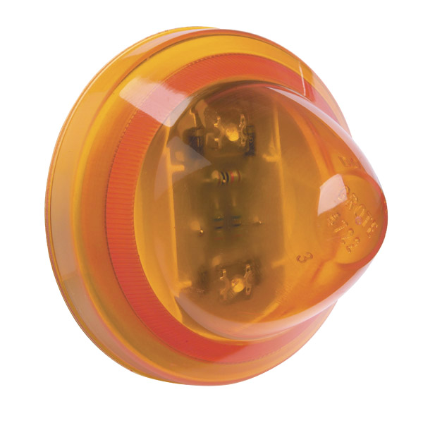 supernova 2 1/2 beehive led clearance marker light amber bulk pack