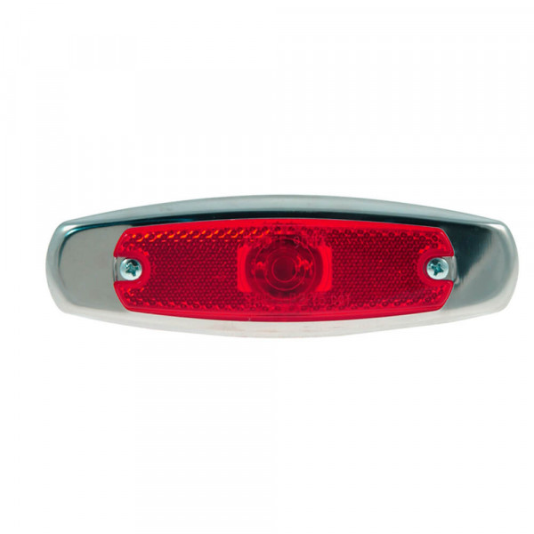supernova low profile led clearance marker light bezel red
