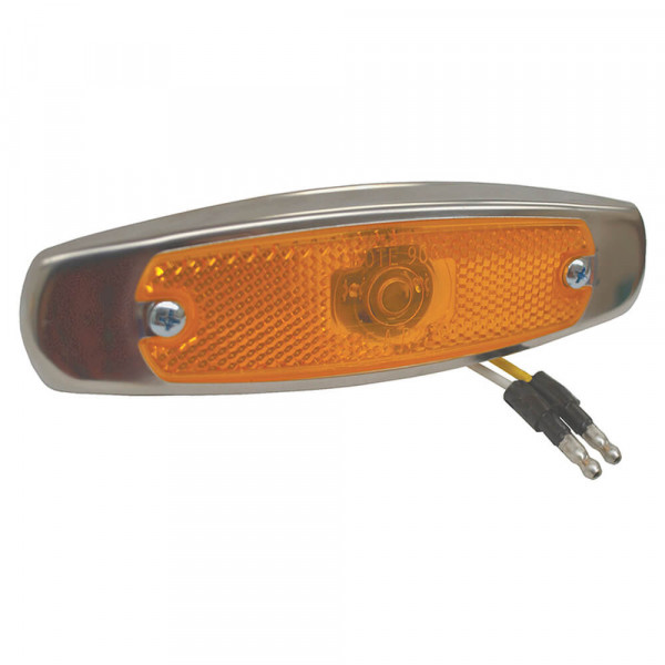 supernova low profile led clearance marker light yellow bezel