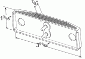 Grote product drawing - SuperNova® LED Clearance Marker Light thumbnail