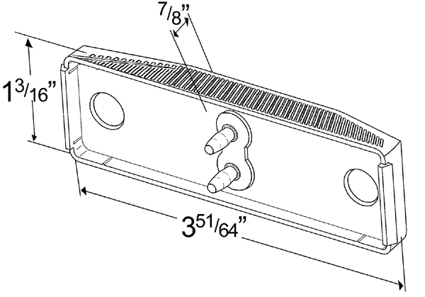 Grote product drawing - SuperNova® LED Clearance Marker Light