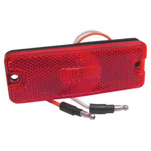 Luz LED de gálibo/marcadora rectangular, sellada, Rojo