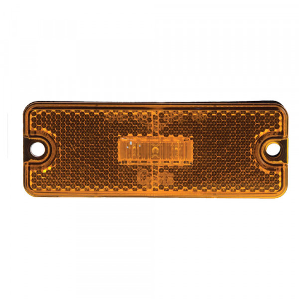 Sealed Rectangular LED Clearance Marker Light, Amber