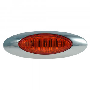 Red LED Clearance Marker Light with .180 Molded Bullet