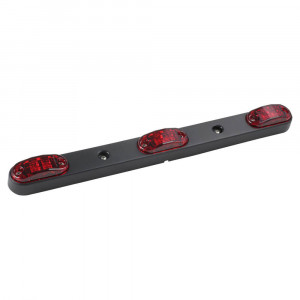 2 1/2 oval led bar light red retail