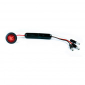 Red LED Slim Line Clearance Marker Light With Grommet.