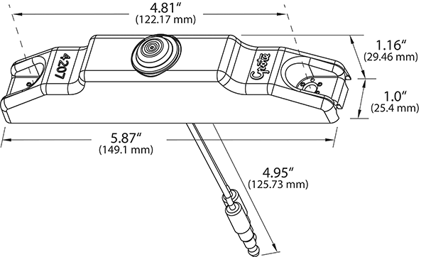 Drawing of LED Clearance Marker Light