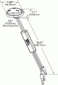 Grote product drawing - MicroNova® LED Indicator Light vignette