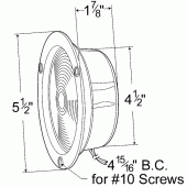 Grote product drawing - plastic housing light double contact thumbnail