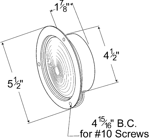 drawing of grote economy steel light double contact