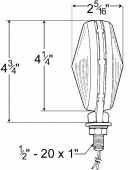 Grote product drawing - Thin-Line Double-Face Tail Light vignette