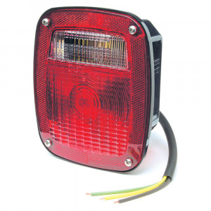 supernova three stud led stop tail turn light license window red