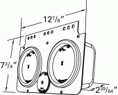 Grote product drawing - stop tail turn 4" power module thumbnail