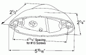 Grote product drawing - Small Aerodynamic Combination Marker Side Turn Light vignette