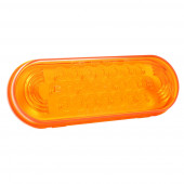 supernova oval led stop tail turn light 24 volts amber