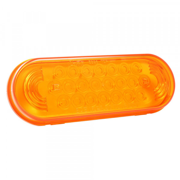 supernova oval led stop tail turn light 24 volts amber