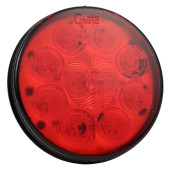 SuperNova® 4"-LED-Bremslichter/Schlussleuchten/Blinker mit 10-Diodenverteilung, Befestigung mit Dichtungsmanschette, Stecker, 24 V