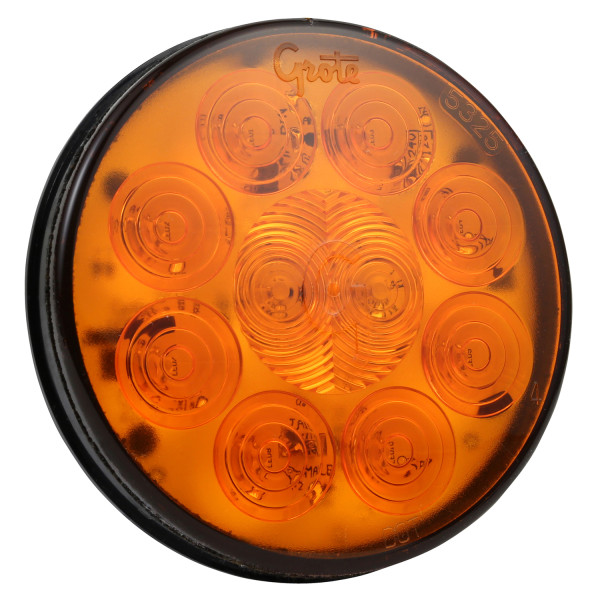 SuperNova® 4"-LED-Bremslichter/Schlussleuchten/Blinker mit 10-Diodenverteilung, Befestigung mit Dichtungsmanschette, Stecker, Hilfsblinker, 24 V