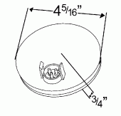 Grote product drawing - 4" 10-Diode Pattern LED Stop Tail Turn Light vignette