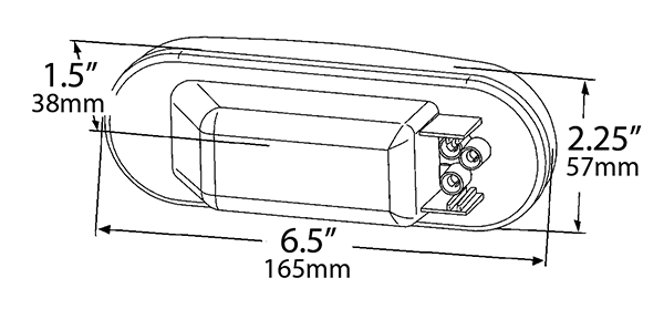 Front Park Grote 52183-5 Yellow Turn Economy Oval Stop Tail Turn Light Front Park Grote 52183-5 Yellow Turn Economy Oval Stop Tail Turn Light