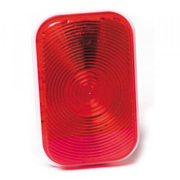 rectangular stop tail turn light double contact red