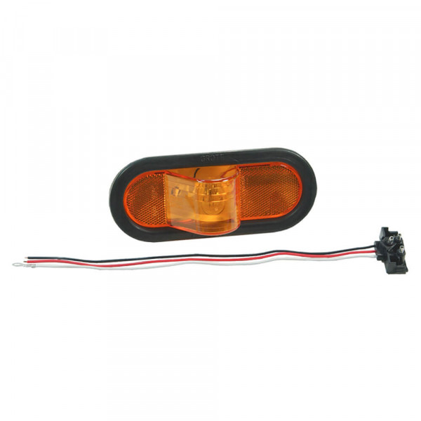 economy oval side turn marker light amber kit
