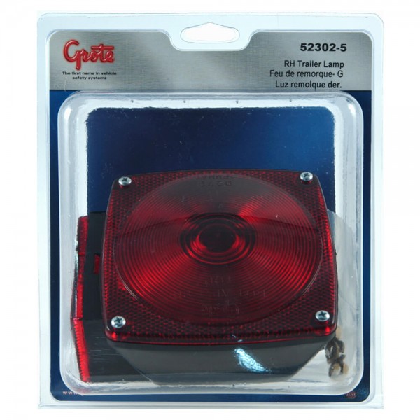 trousse de feux arrêt/arrière/clignotant rh de remplacement d'éclairage pour remorque