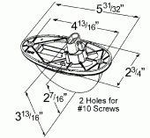 Grote product drawing - led hybrid side turn marker light thumbnail