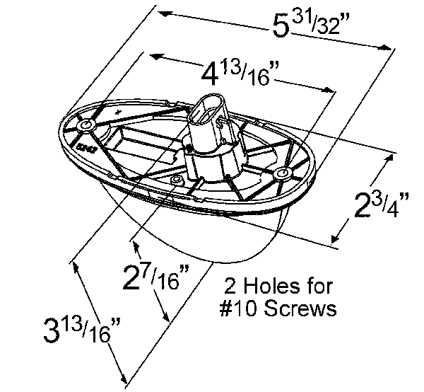 Grote product drawing - led hybrid side turn marker light